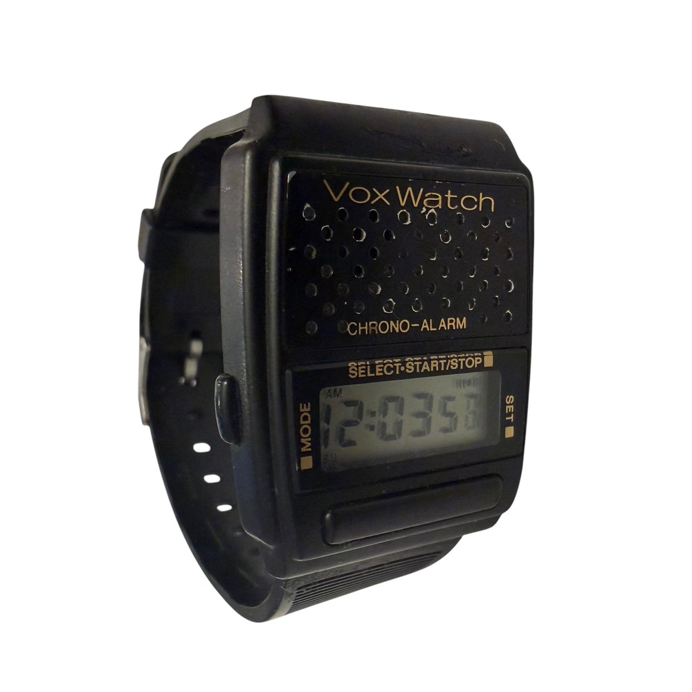 Micronta Vox Watch 63-5041 Talking Digital Alarm Chrono Radio Shack Working